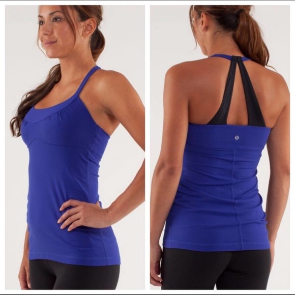 lululemon athletica Tops - Lululemon Scoop Me Up Tank Pigment Blue